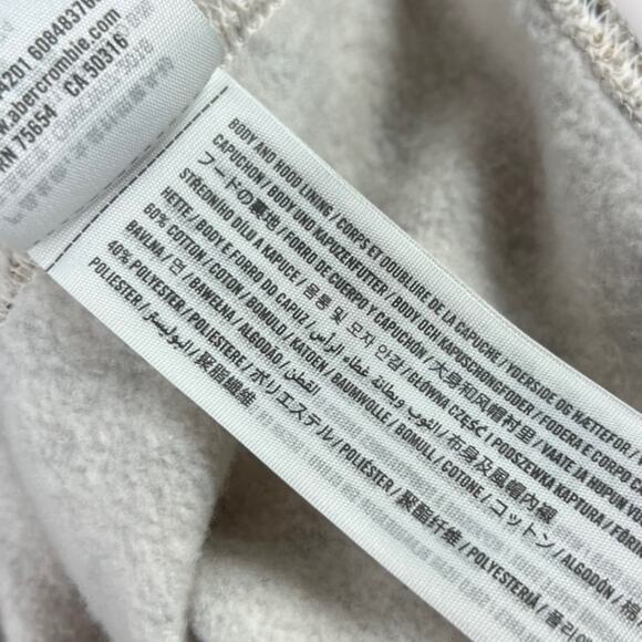 Abercrombie & Fitch Leopard Cropped Hoodie Size XS - Picture 4 of 5